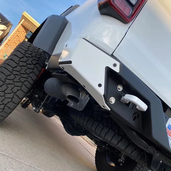 20c Gladiator Rear Bumper Aluminum Corner Skids