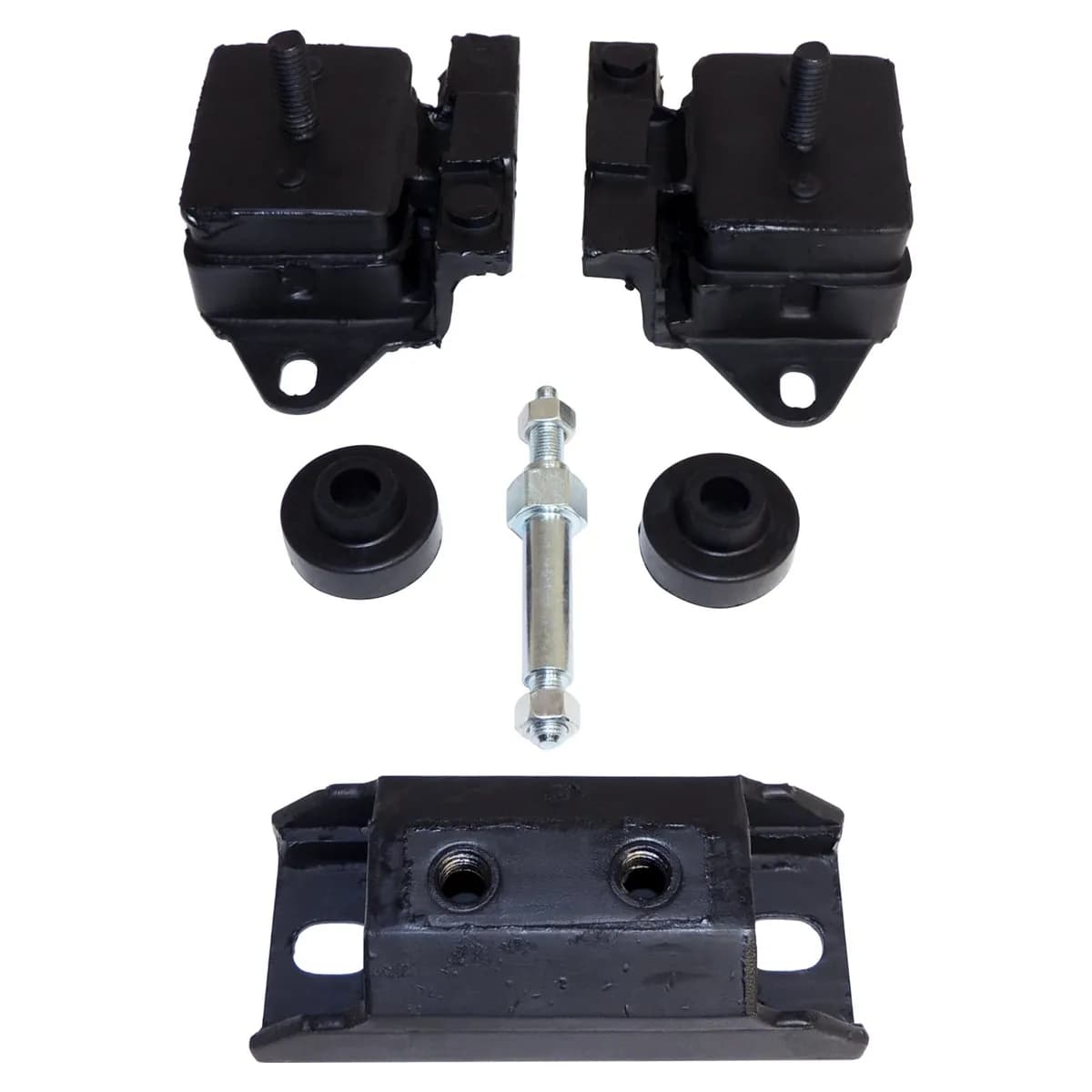 Engine Mount Kit; Incl. 2 Engine Mounts/1 Transmission Mount/2 Insulators/1 Stud;
