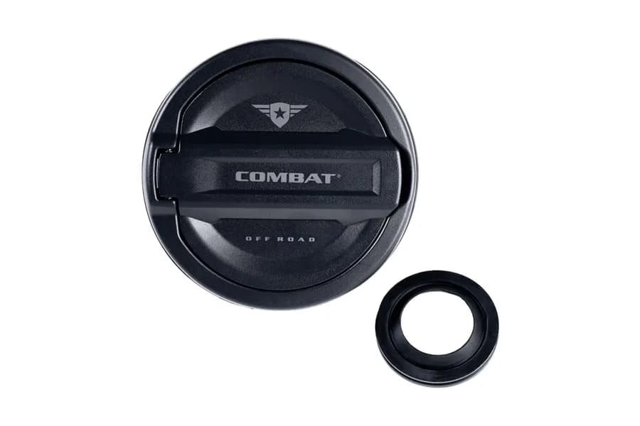 Combat Off Road Fuel Door Cover - Black Satin - JL