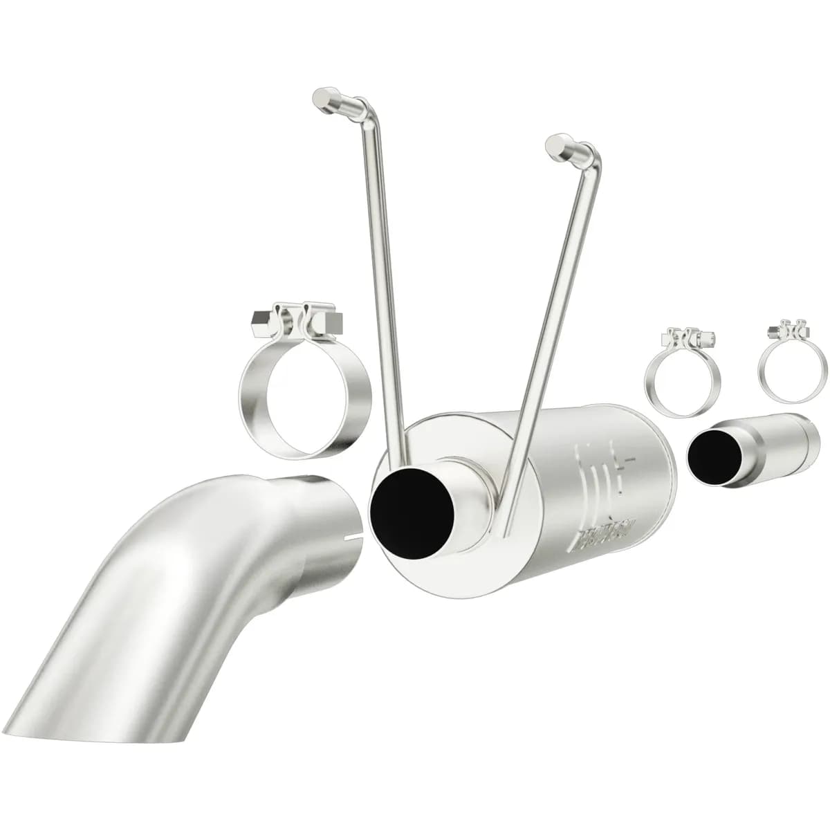 09-14 Dodge Ram 1500 SC/QC/MC 5.7 Cat-Back System featuring 3in stainless steel piping and a 3in stainless steel Turn Down tip