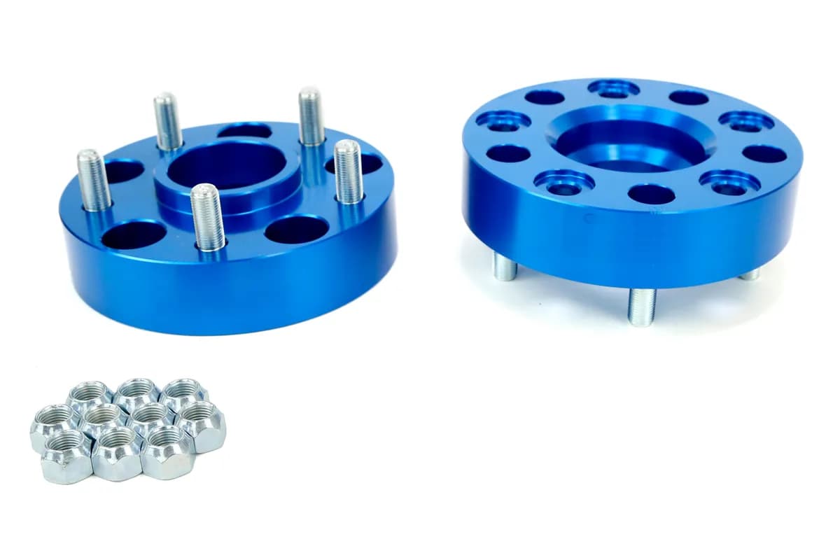 0718 Wrangler/0610 Commander 5 X 5in X 11/2in Thick Blue Wheel Spacers(Pair)