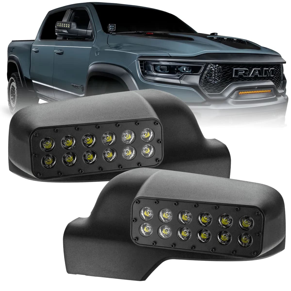Oracle Lighting 2019-2024 RAM 1500 dt LED Off-Road Side Mirror Ditch Lights