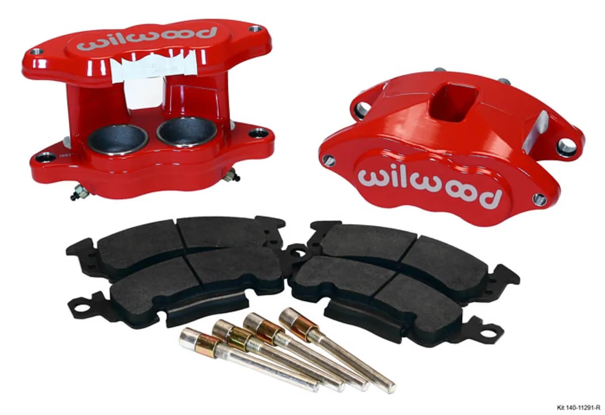 Wilwood D52 Front Caliper Kit - Red 2.00 2.00in Piston 1.04in Rotor