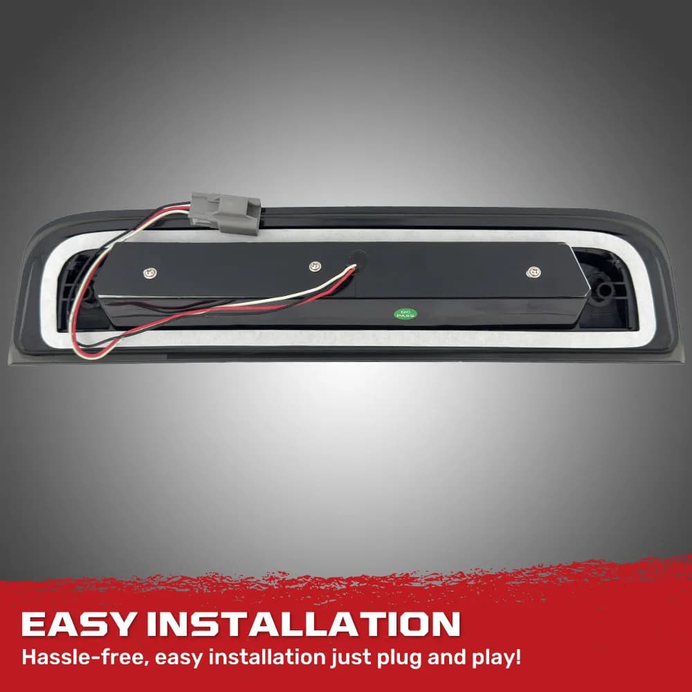 Gmc Sierra & Chevy Silverado 3rd Gen 14-19 2500/3500 Ultra High Power Scanning Red LED 3rd Brake Light w/ High Power Cree Xml White LED Cargo Lights - Smoked Lens