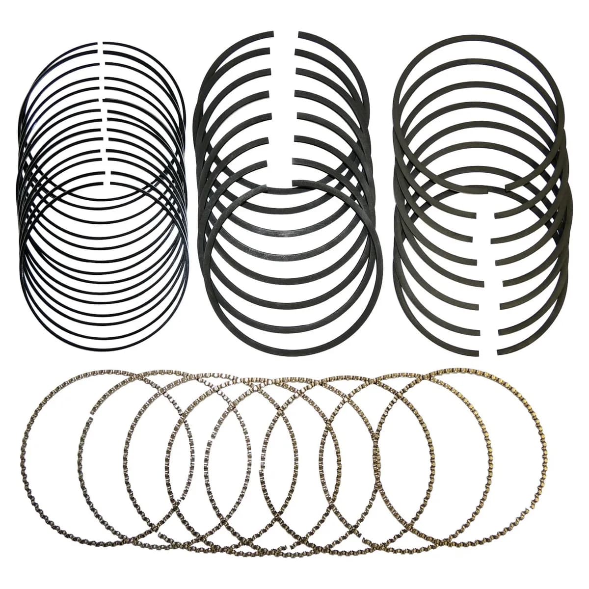 Crown Automotive Jeep Replacement 5159661AA Standard Piston Ring Set for Jeep 05-10 WK Grand Cherokee, w/ 6.1L Engine