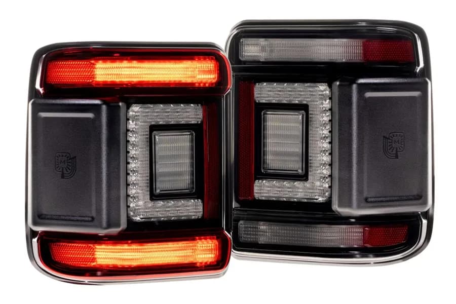 18c Jeep Wrangler JL Xb LED Tail Lights Smoked Lens (Set)