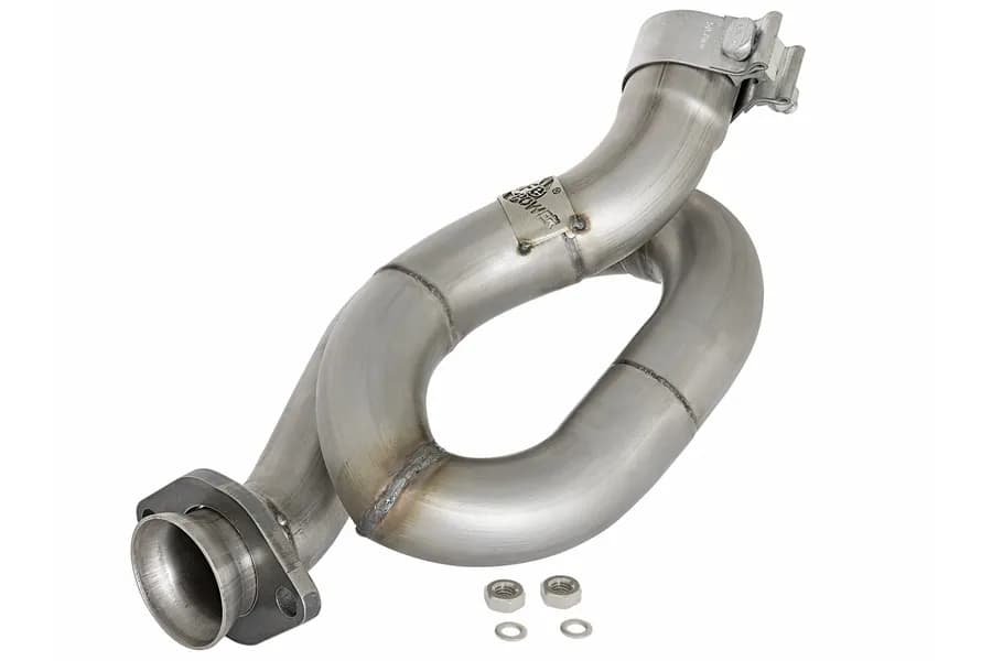 aFe POWER Twisted Steel Loop Relocation Pipe 2in - 2012+ JK