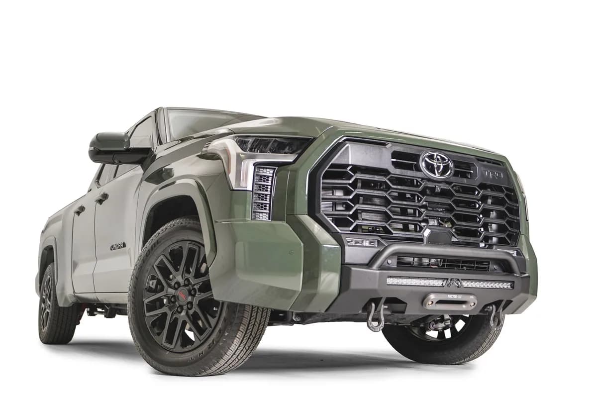 Winch Mount; 2 Stage Black Powder Coated; w/Pre-Runner Guard;