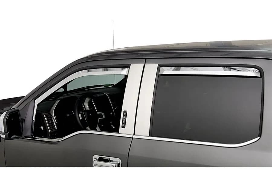 18c Wrangler Jl/20c Gladiator 4 Pc Chrome Element Window Visors