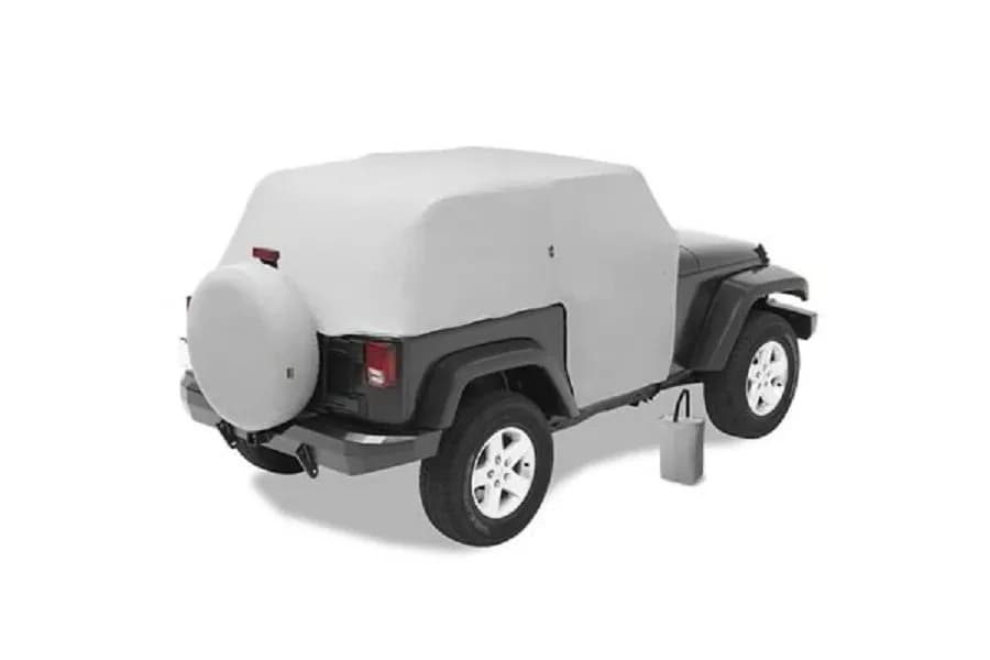 All Weather Jeep Trail Cover For Jeep 2007-2018 Wrangler JK 2 Door Charcoal/Gray Bestop