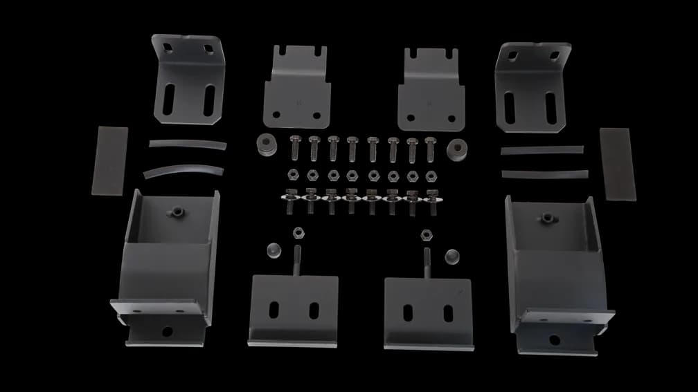 Roof Rack Mount Kit; 150 lbs. Capacity; Textured Powder Coat;