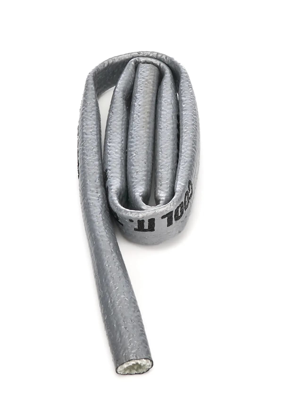 Heat Sleeve 1/2 Inch x 3 Foot Braided Fiberglass 500-2200 Degree F Silver Thermo Tec