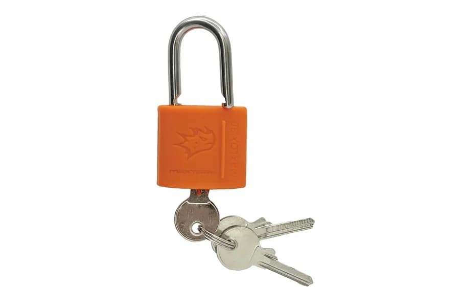Maxtrax Maxlox 30mm Heavy Duty Stainless Steel Padlock With Silicone Cover