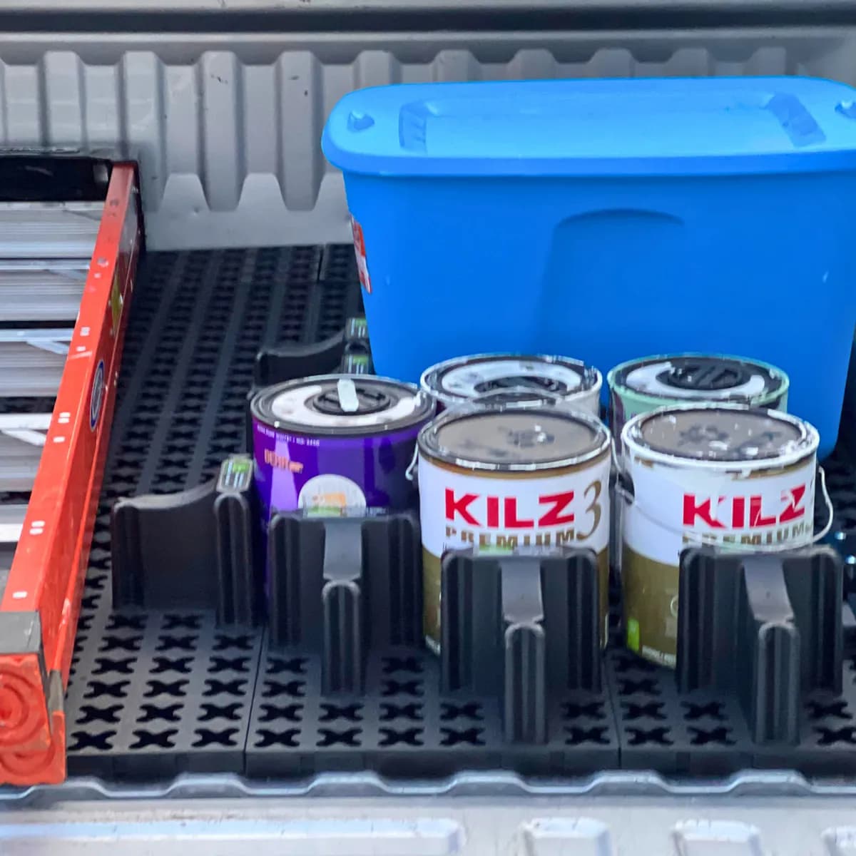 Truck Bed Organizer Slide Out Mat For Short Bed (5.6ft to 5.9ft) Black