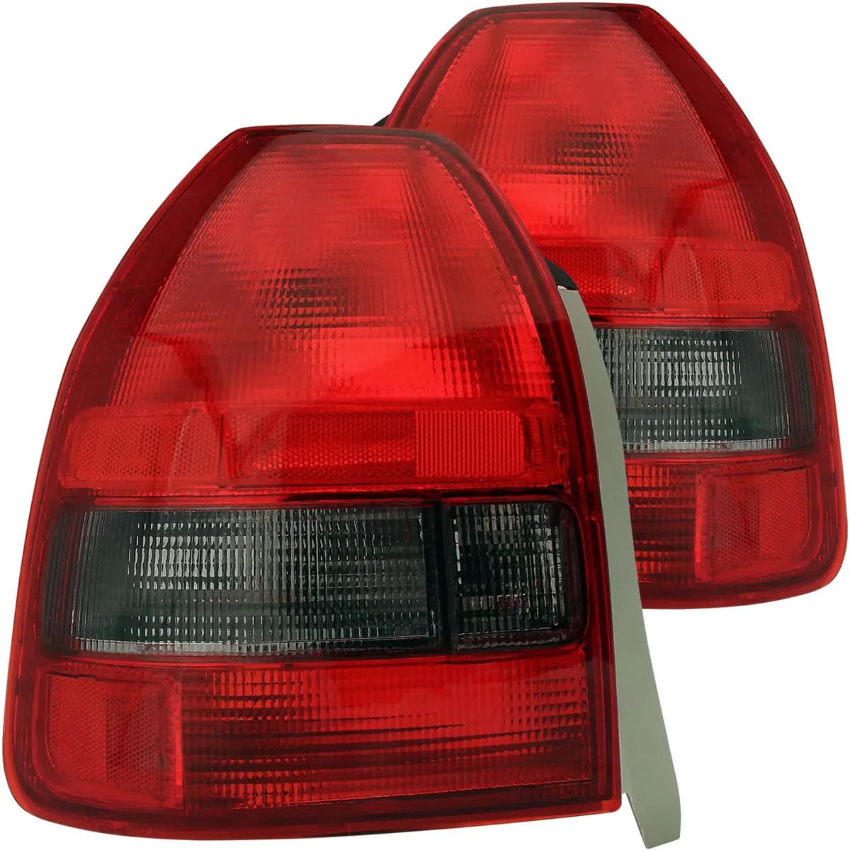 1996-1998 Honda Civic Red/Smoke Lighting 3 Door Set