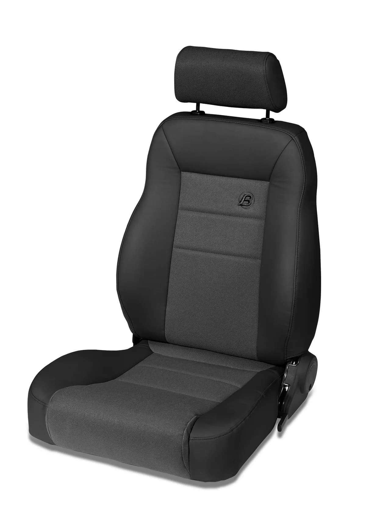 Black Denim Trailmax II Seats Trailmax II Pro Seat, Driver side, Front, center fabric insert Jeep 76-06 CJ7 & Wrangler; 97-02 req. Adapter 51256; 03-06 req. Adapter 51245 Drvr/51248 Psngr