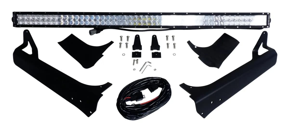 RT Off-Road 50in LED Light Bar and Windshield Bracket Kit for 1997-2006 Jeep TJ Wrangler