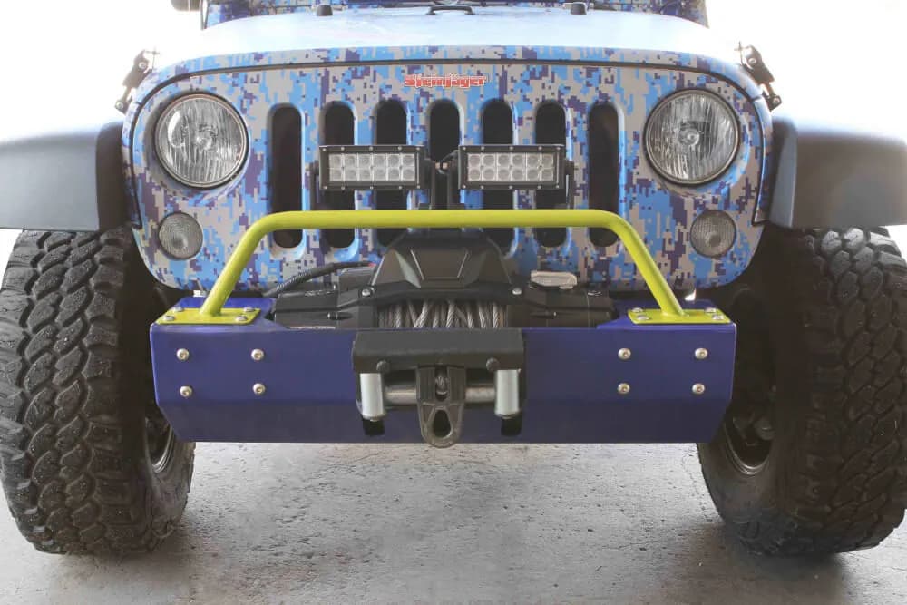 Steinjäger Bumpers Wrangler JK 2007-2018 Bumper Light Bar, Short Lemon Peel
