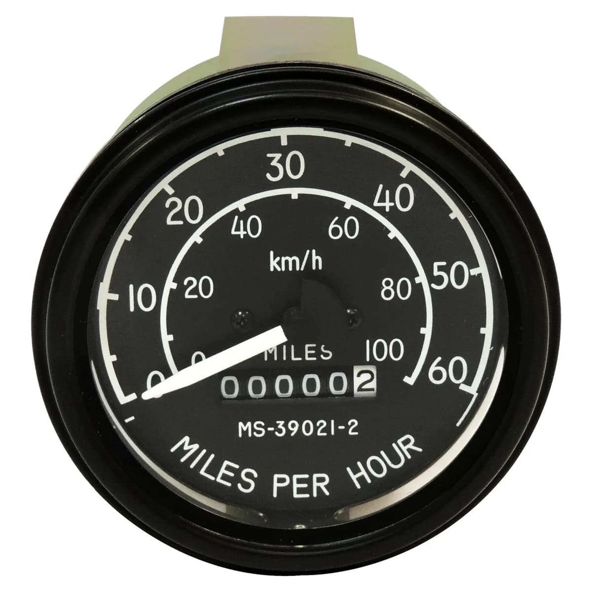 Crown Automotive Jeep Replacement 640131 Speedometer for 1945-1956 CJ-2A, CJ-3A, CJ3B, Face Reads in MPH Up To 60