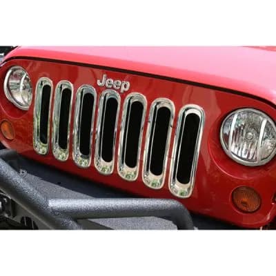 Grille Insert Set Chrome JK Wrangler 0716