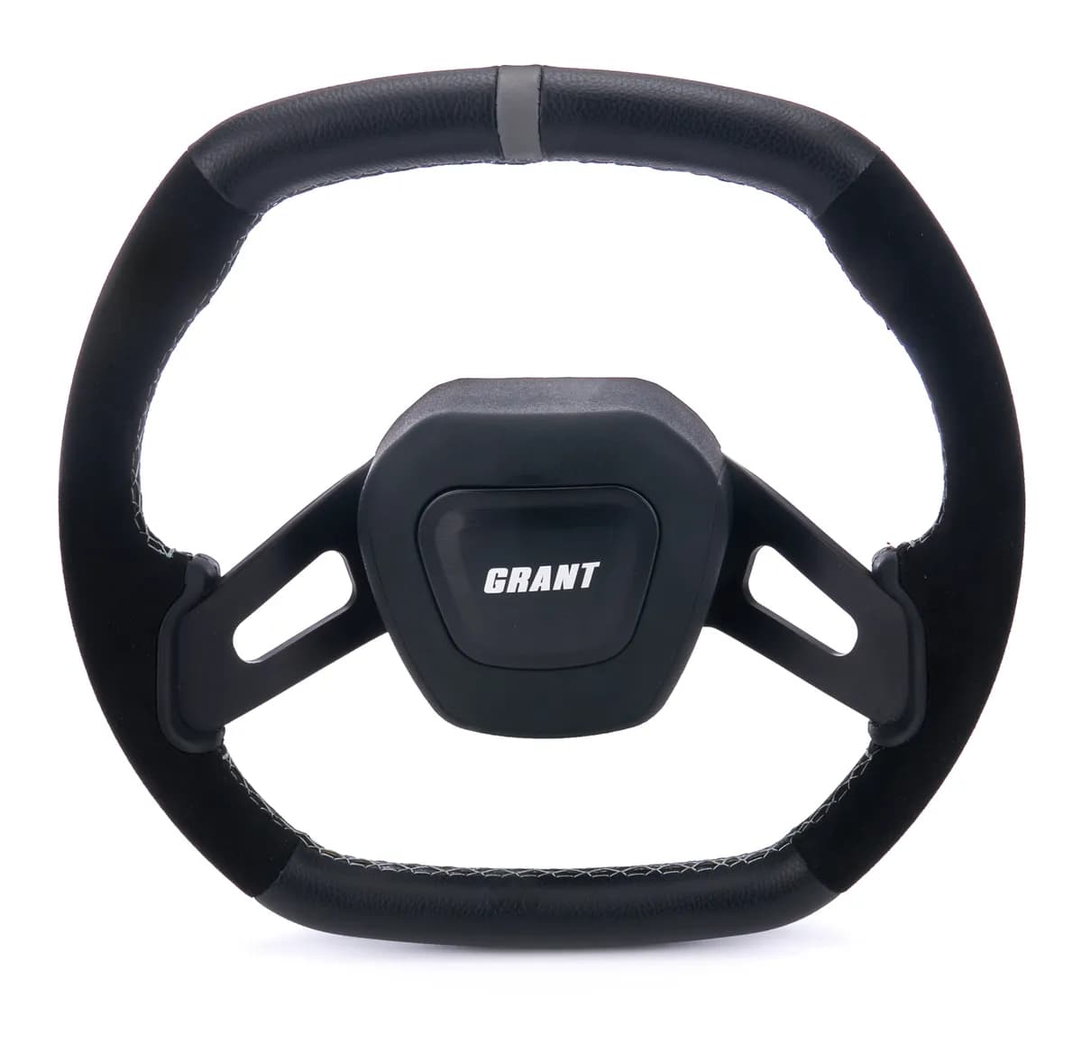 C8 Performance Steering Wheel; Gray Center Stripe;