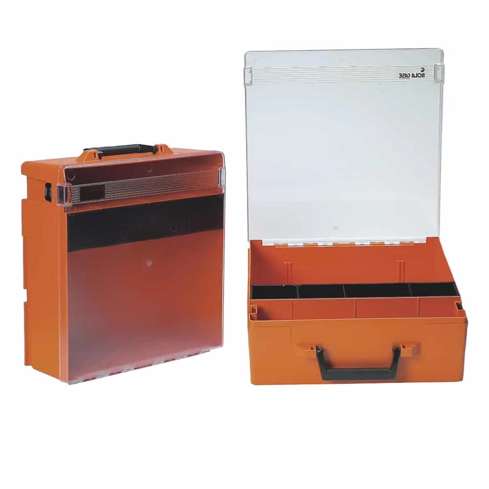 RolaCase Deep Parts Organiser – Orange Clear Lid
