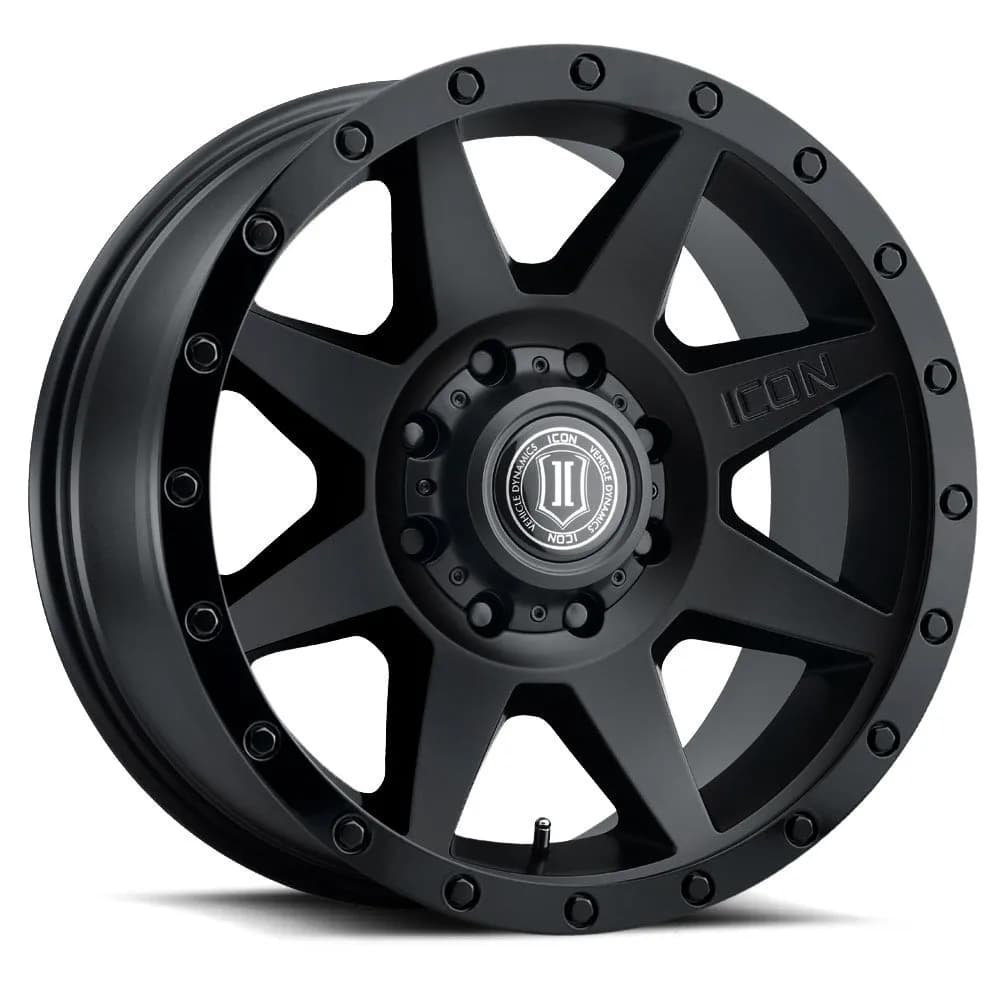 ICON Alloys Rebound HD, Double Black, 17 x 8.5 / 8 x 6.5, 13mm Offset, 5.25" BS