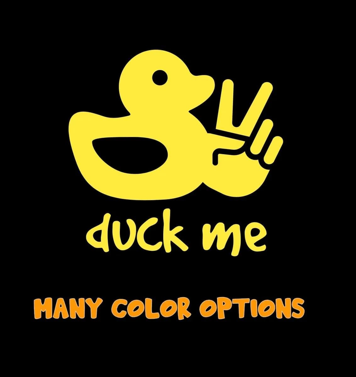 Hect Creations Duck Me Decal for Jeep - 2.1"W x 2"H