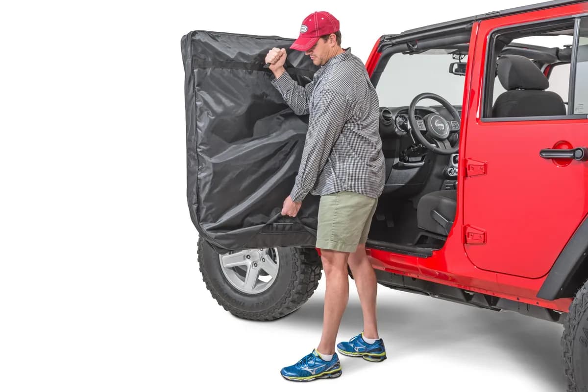Jeep Hard Door Storage Bags For 76-2024 Jeep CJ JK JL Wrangler MasterTwill Pair MasterTop