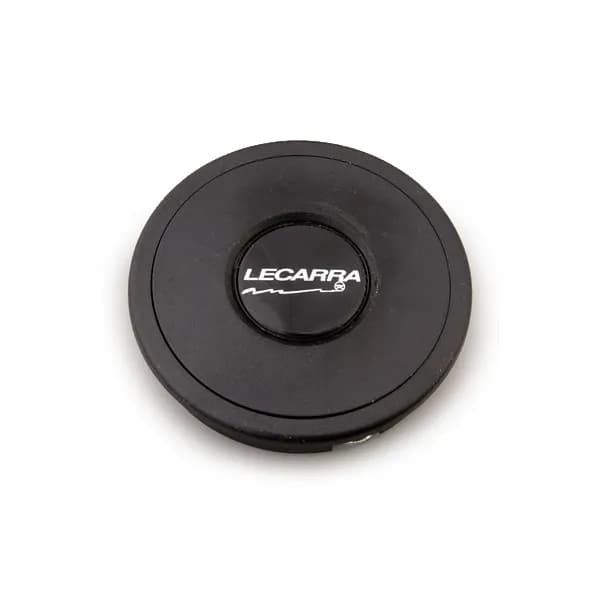 Horn Button; Fits w/MK4/9 Wheel Steering; Plastic; Single Contact; w/Lecarra Logo; Black;