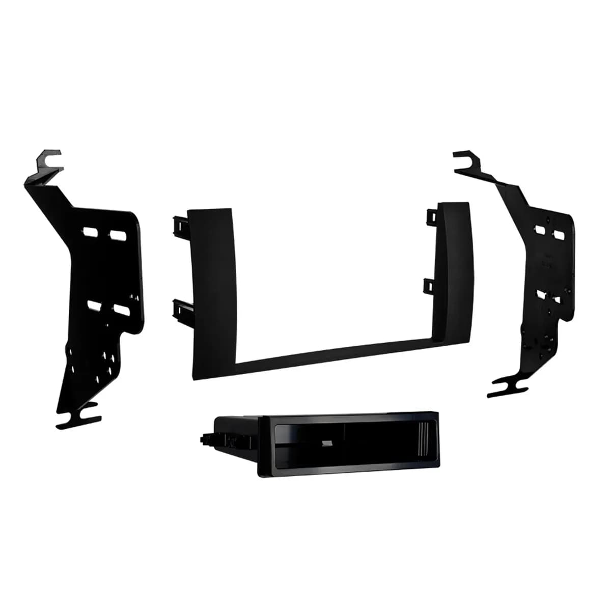 Custom Fit Mounting Kit; Double DIN Radio Provision; Incl.: Radio Trim Panel/Brackets/Clips/Resistor;