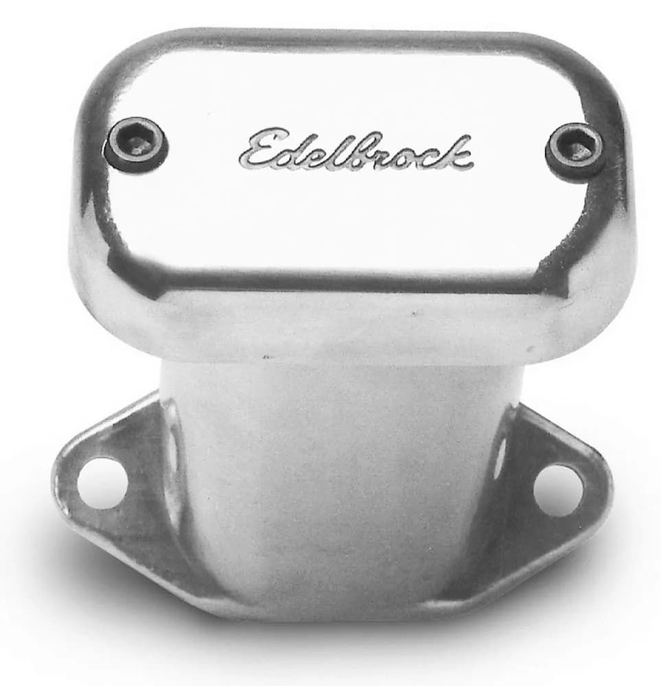 Edelbrock 4203 Race Bolt Down Die Cast Breather - Polished