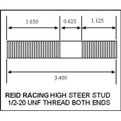 Dana 60 ARP High Steer Stud Single Artec Industries