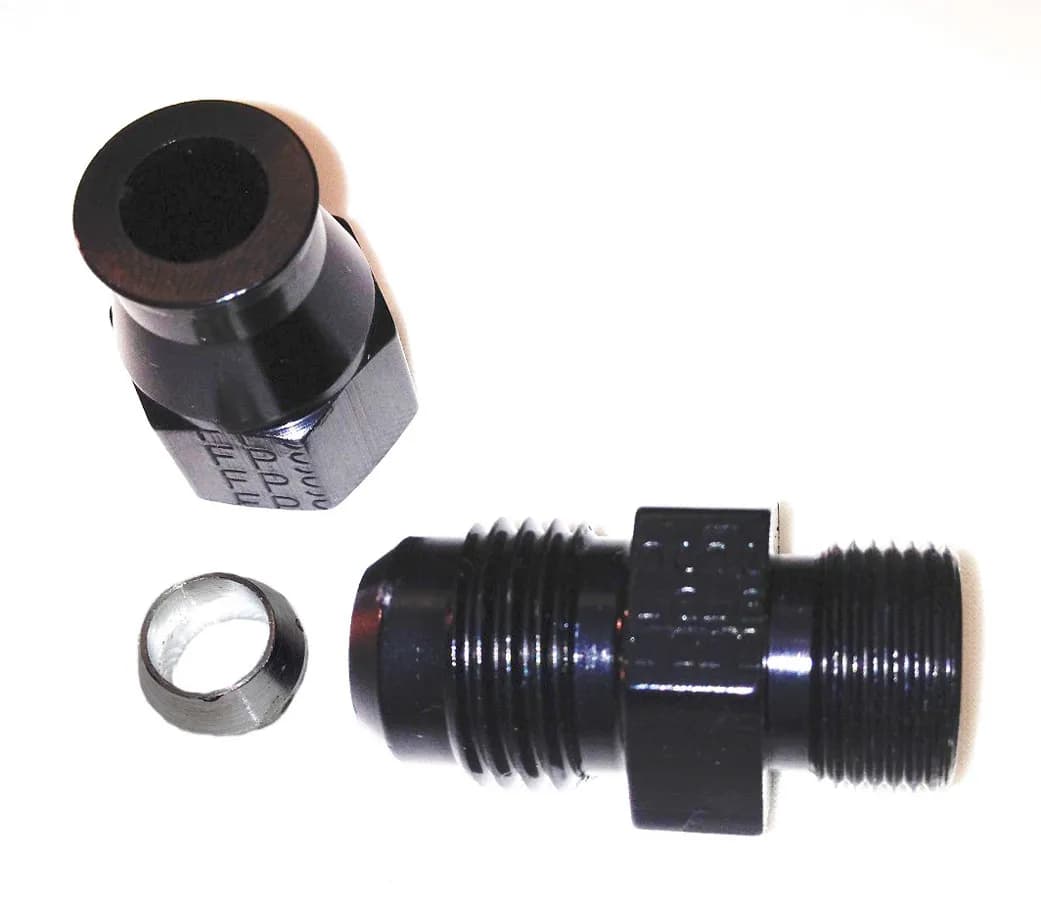 10an Male x 5/8in Tube an Adapter Fitting Black