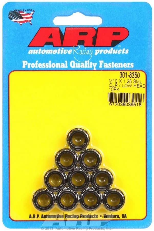M10 x 1.25 Sml Clr/Low Head 12pt Nut Kit