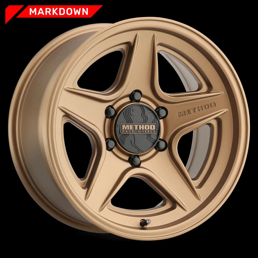 Aluminum Wheels 20x9 MR319 Bolt Pattern 8 On 180 Offset 18 Lip Size 1.06 Method Bronze BZ Method