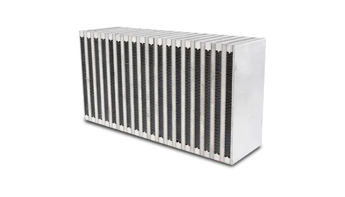 Vertical Flow Intercooler Core; 6 in. Core Width; 3 in. Core Thickness; 11.75 in. Height; 6061 Aluminum;