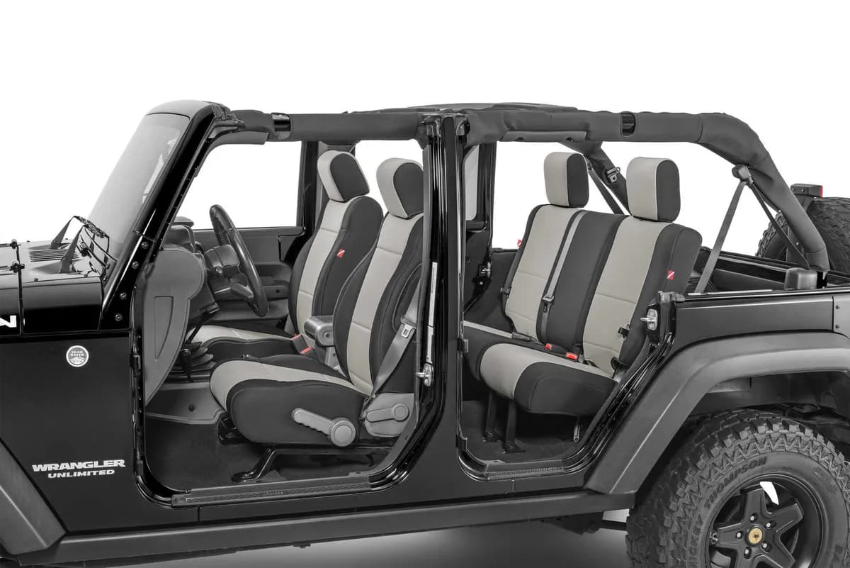 Wrangler JK Unlimited Seat Cover for 13-18 Jeep JK Unlimited Gray Neoprene Pair Diver Down