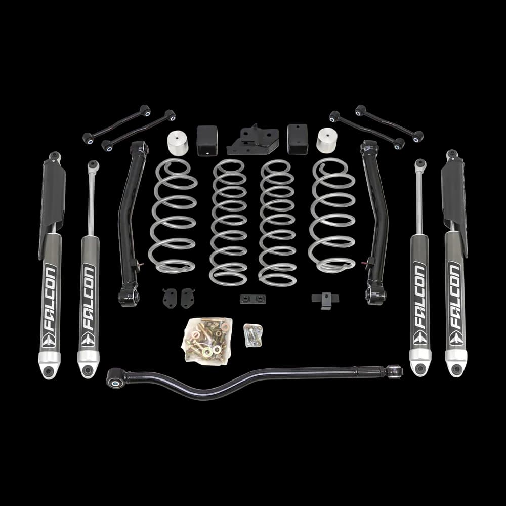 18c Jeep Wrangler JL Terrain Flex 2arm Coil Spring 3.5in Lift Kit W/Falcon 2.1 Monotube Shocks