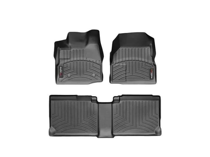 2011 - 2011 Chevrolet Equinox Black Front and Rear Floorliners Fits models with Dual Floor Posts retention devise / 2011 - 2011 GMC Terrain Black Front and Rear Floorliners Fits models with Dual Floor Posts retention devise