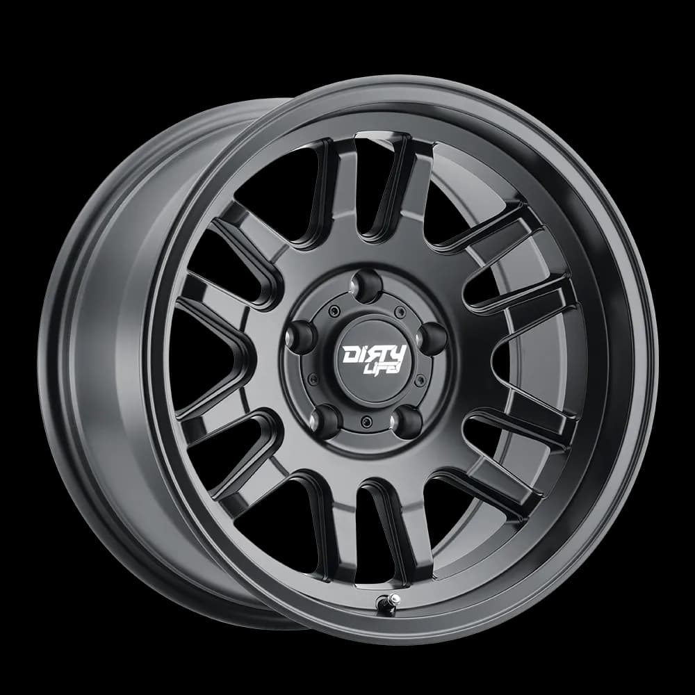 Dirty Life 9310 Canyon Series Wheel, 17x9 5x5 -12MM - Matte Black - JT/JL/JK