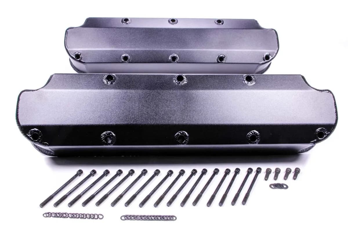 PRW - Valve Cover Set, Aluminum, Fabricated Billet Rail - 4036007