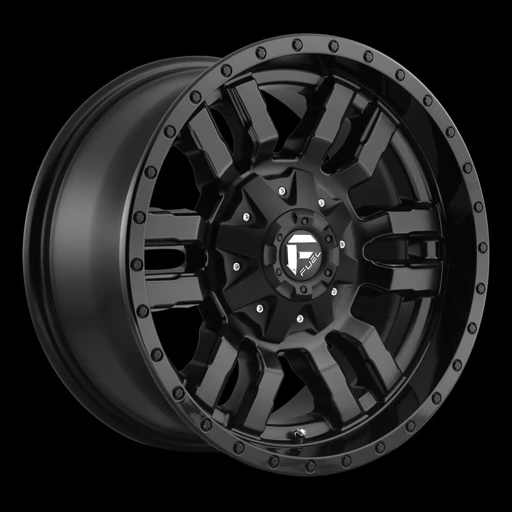 Sledge 17x9 6x135.006x139.70 Matte Black Gloss Black Lip -12 mm