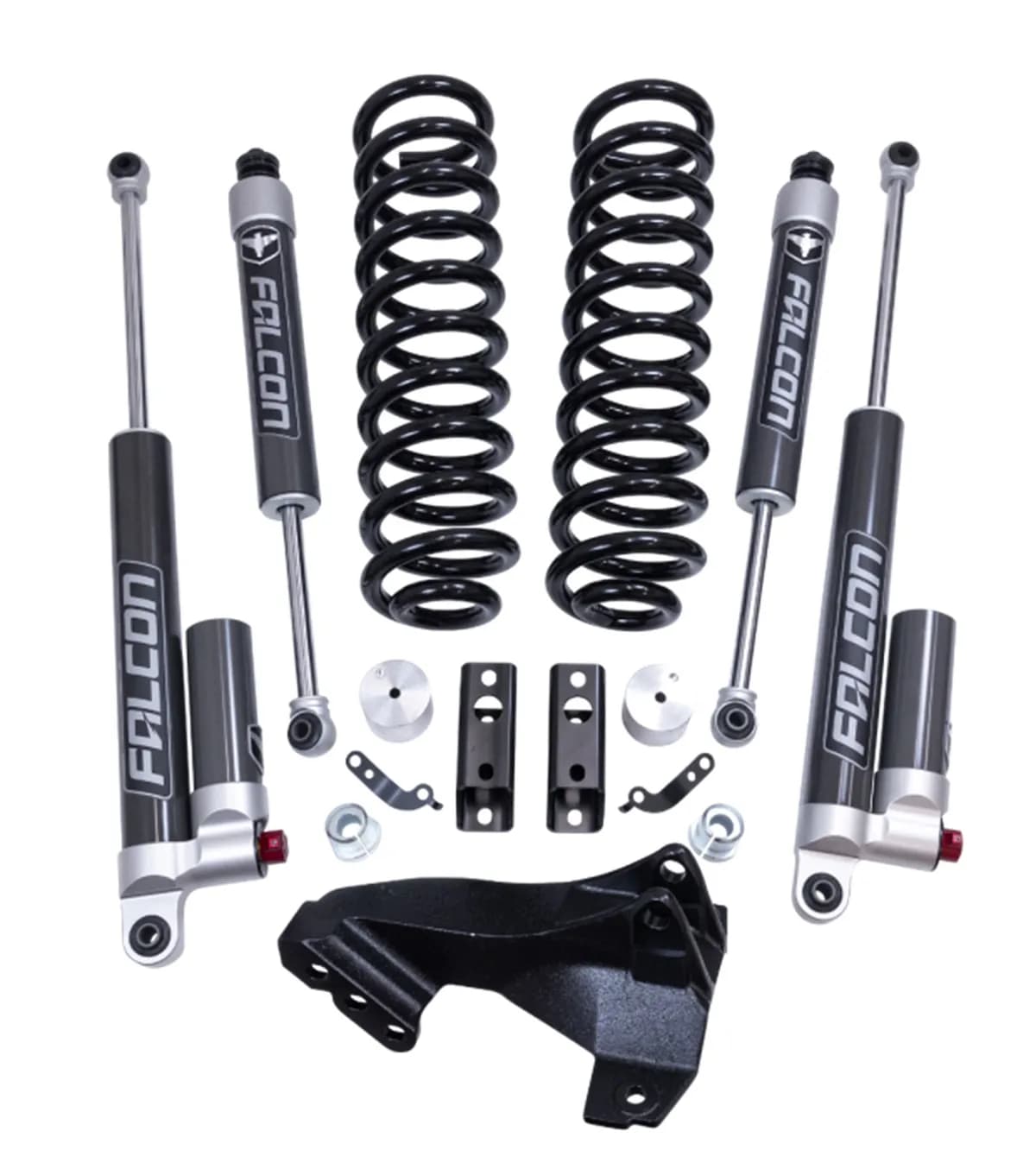 ReadyLIFT 2.5 Coil Spring Front Lift Kit with Falcon 2.1 Monotube Front and Rear Shocks and Front Track Bar Bracket - 46-20254