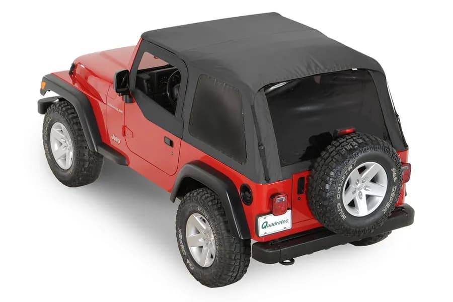 Rampage Frameless Soft Top Kit - Black - TJ