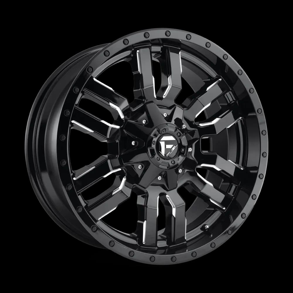 Sledge 20x9 8x180.00 Gloss Black Milled 20 mm
