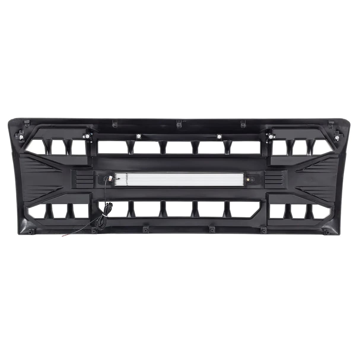 American Modified Amfmaa00114 Armor Grille With LED Off-Road Lights - Matte Black