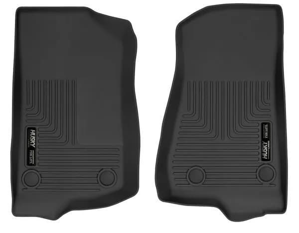 18c Wrangler 2 Door/18 Wrangler 4 Door Black Front Row Front Floor Liners
