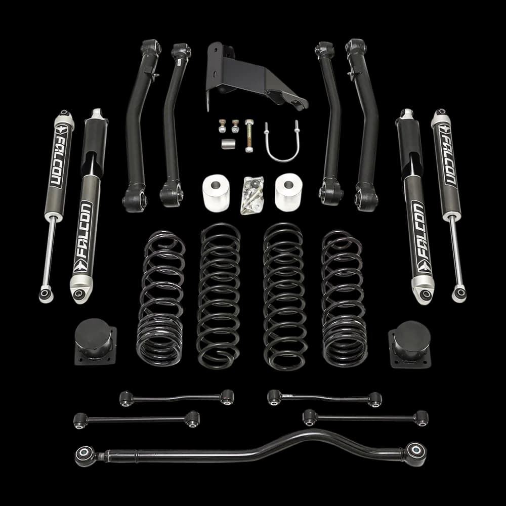 2020-2023 Jeep JT Gladiator Terrain Flex Max 4-Arm Kit With Falcon 2.1 Shocks