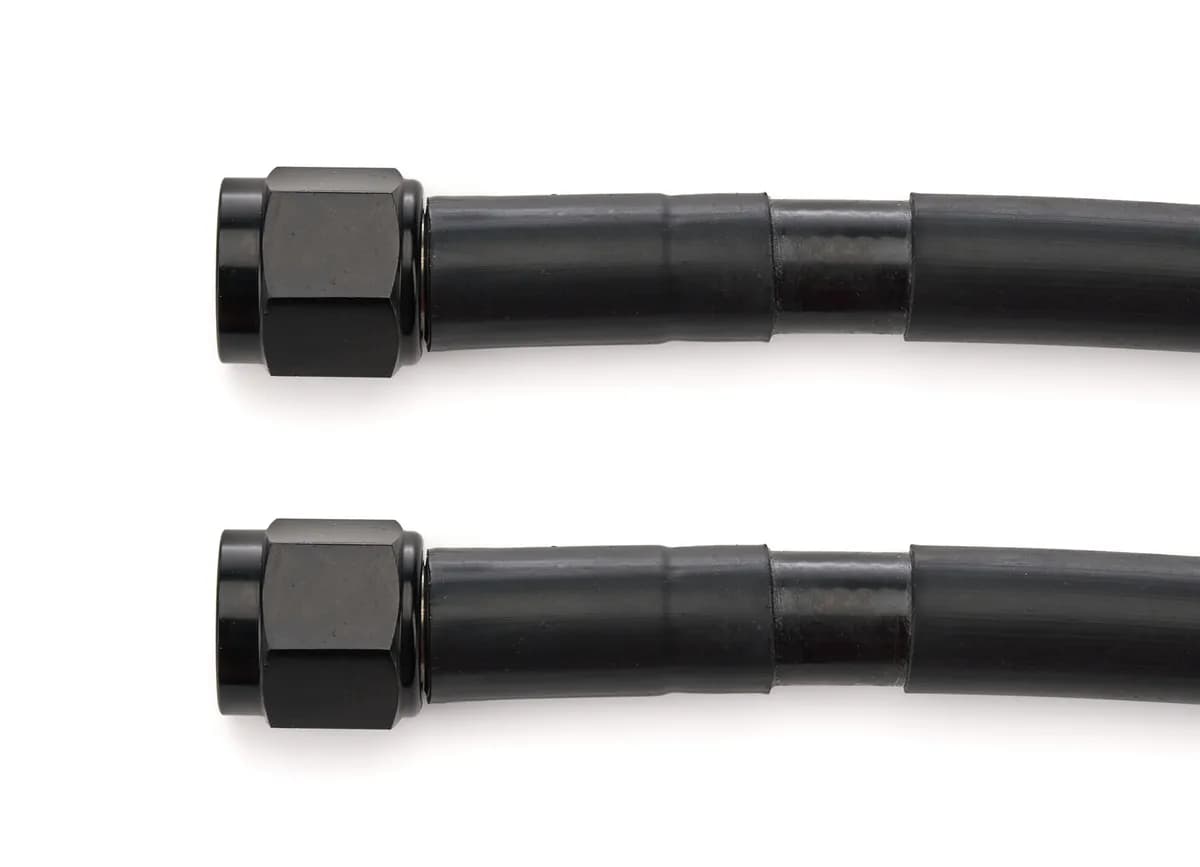 06 an Nitrous And Fuel Line 6 Inches Black Hose Black Ends